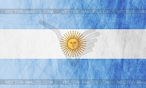 Argentinean grunge flag - vector clipart