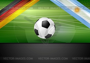 Футбол фон. Германия и Аргентина футбол - рисунок в векторном формате