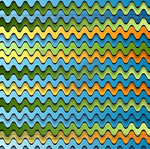 Abstract colorful waves - vector clip art