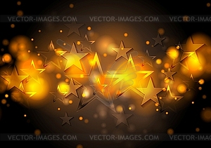 Abstract shiny stars background - vector image