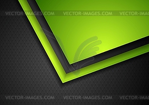 Abstract green and black tech corporate design - vector clipart