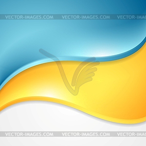 Bright wavy abstract background - vector image