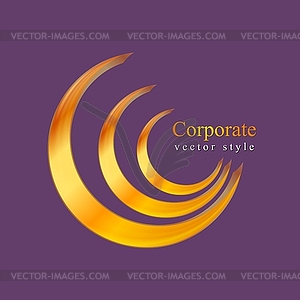 Abstract bright logo template - vector image