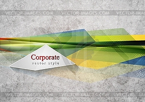 Bright geometry shapes design. grunge texture - vector image