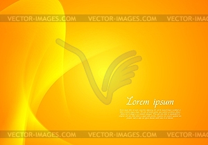 Shuny orange wavy background - vector clip art