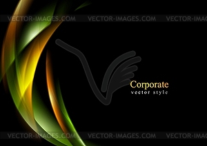 Abstract shiny glow waves background - vector image