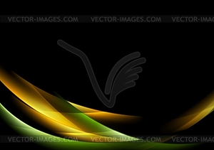 Abstract shiny glow waves background - vector clip art