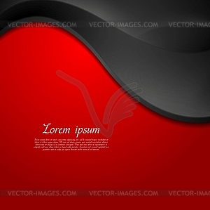 Bright abstract wavy background - vector image