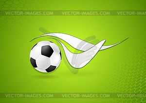 Яркий футбол дизайн логотипа - стоковое векторное изображение