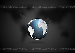 Dark tech background - vector image