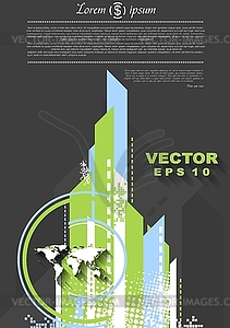 Абстрактный минимальный тек - иллюстрация в векторном формате