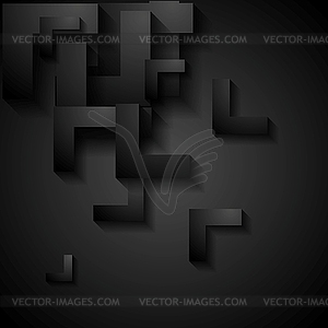 Dark geometry corporate background - vector image