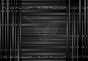 Dark stripes abstract background - vector image