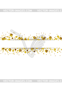 Golden glitter shiny particles background - vector clipart