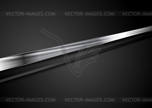 Black minimal tech abstract background - vector image