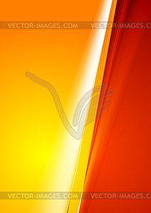 Contrast abstract red orange gradient background - vector image