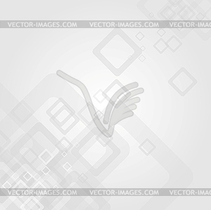 Abstract grey geometric tech background - vector clipart