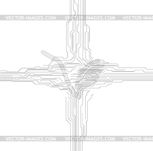 Abstract hi-tech background with circuit board - vector clip art