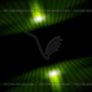 Technology green striped motion background - vector clipart