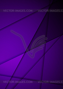 Dark violet stripes corporate background - vector image