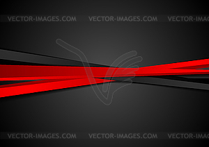 Контрастный красный черный фон полосы - векторный клипарт