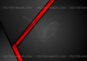 Tech corporate black and red background - vector clip art