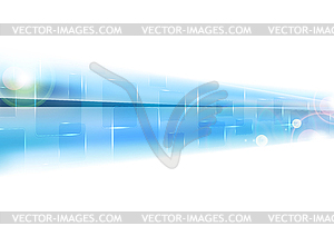 Blue hi-tech motion background - vector clip art