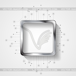 Abstract technology background with circuit board - vector clipart