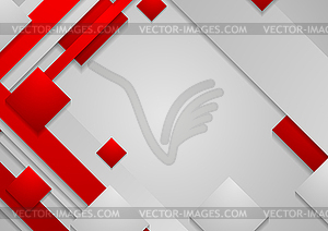 Hi-tech red grey corporate abstract background - vector clipart