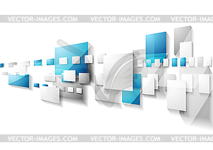 Grey and blue geometric motion background - vector clipart