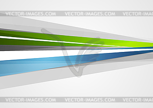 Abstract blue and green corporate stripes background - vector clipart