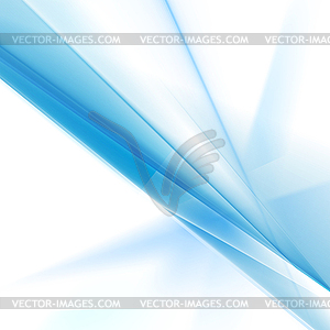 Abstract bright blue stripes gradient background - vector image