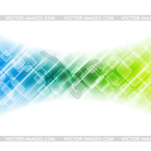 Colorful geometric abstract tech background - vector image