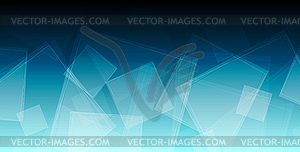 Blue abstract geometric background - vector image