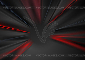 Abstract dark red and black blurred beams background - vector clipart