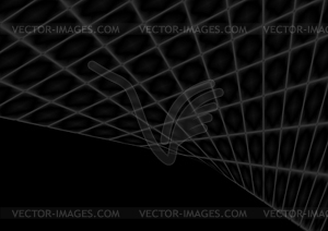 Abstract black squares tech perspective background - vector clip art