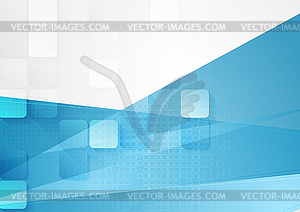 Bright abstract tech geometric background - vector image