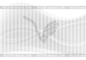 Abstract blurred grey waves background - vector clipart