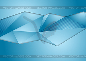 Abstract blue corporate polygonal background - vector clip art