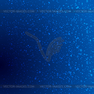 Dark blue shiny bokeh particles background - vector clipart