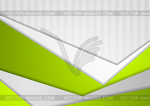 Abstract green grey geometric background - vector clipart