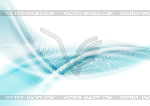 Abstract blue waves background - vector image