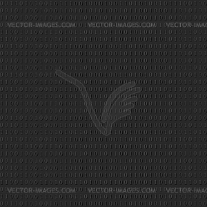 Binary system code dark black background - royalty-free vector image