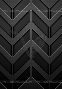 Black tech concept abstract background - vector EPS clipart