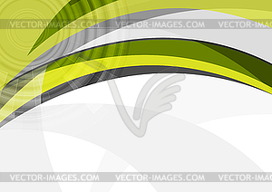 Tech abstract corporate wavy background - vector image