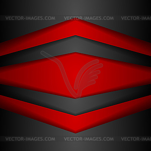 Abstract corporate modern red and black background - vector clipart