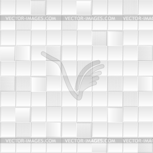 Grey white minimal tech squares pattern background - vector clip art