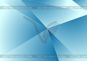 Blue abstract concept polygonal tech background - vector clip art