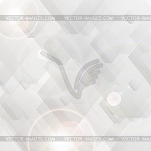 Grey tech polygon abstract background - vector image