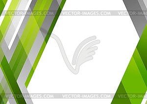 Abstract grey and green tech geometric background - vector clipart